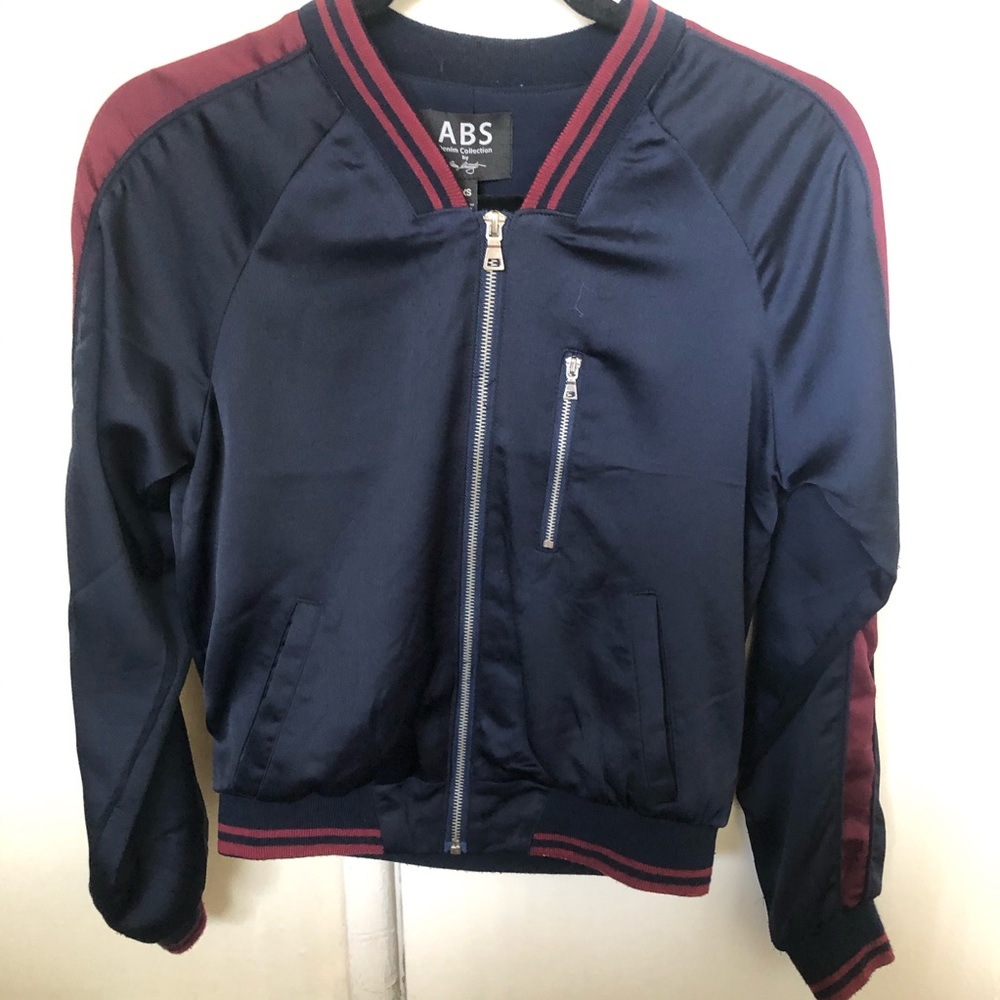 ABS Denim Collection Satin Bomber